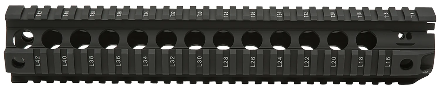 BCM QRF12556BLK QRF 12" Free-Floating Style Made of Aluminum with Black Anodized Finish & Picatinny Rail for AR-Platform