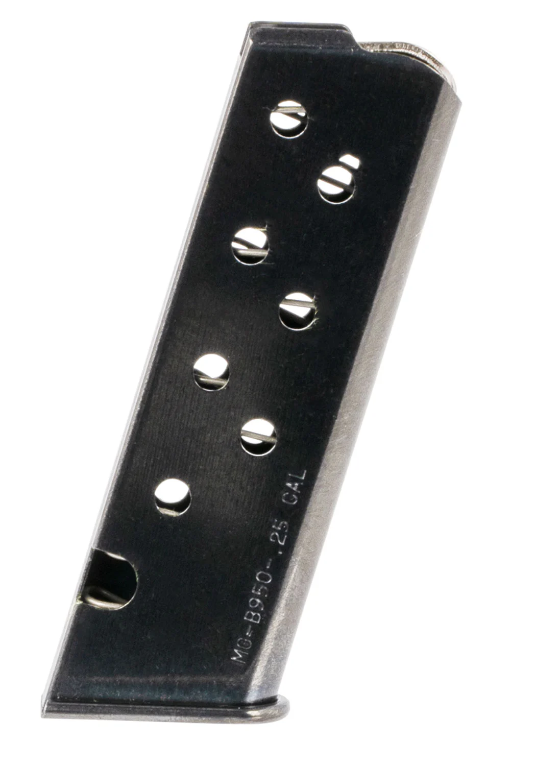 Mec-Gar MGPB95008 Beretta 8rd 25 ACP Fits Beretta 950 Jetfire, Blued Carbon Steel