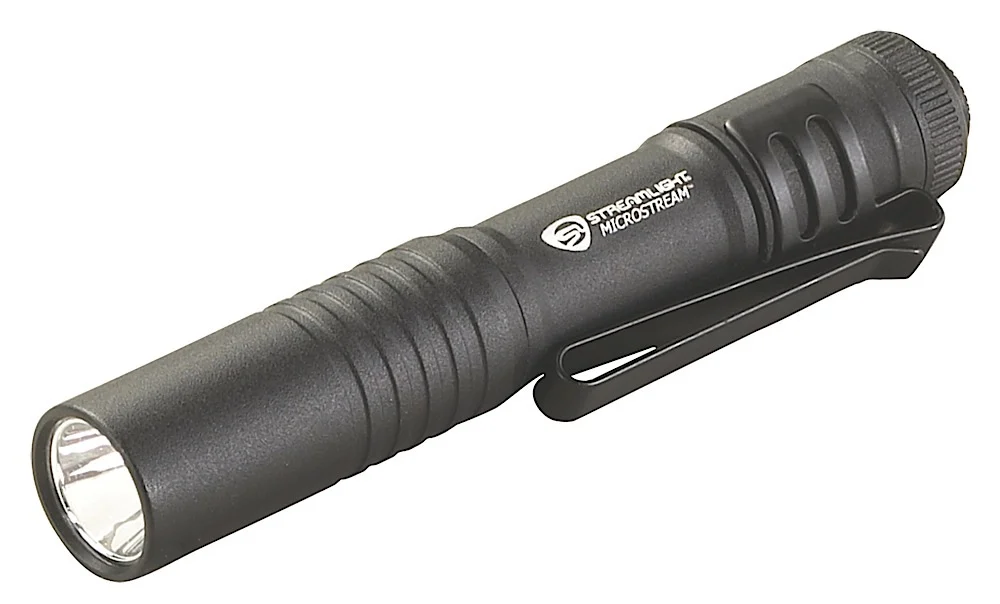 Streamlight 66318 MicroStream Pocket Light Black Anodized 45 Lumens White C4 LED