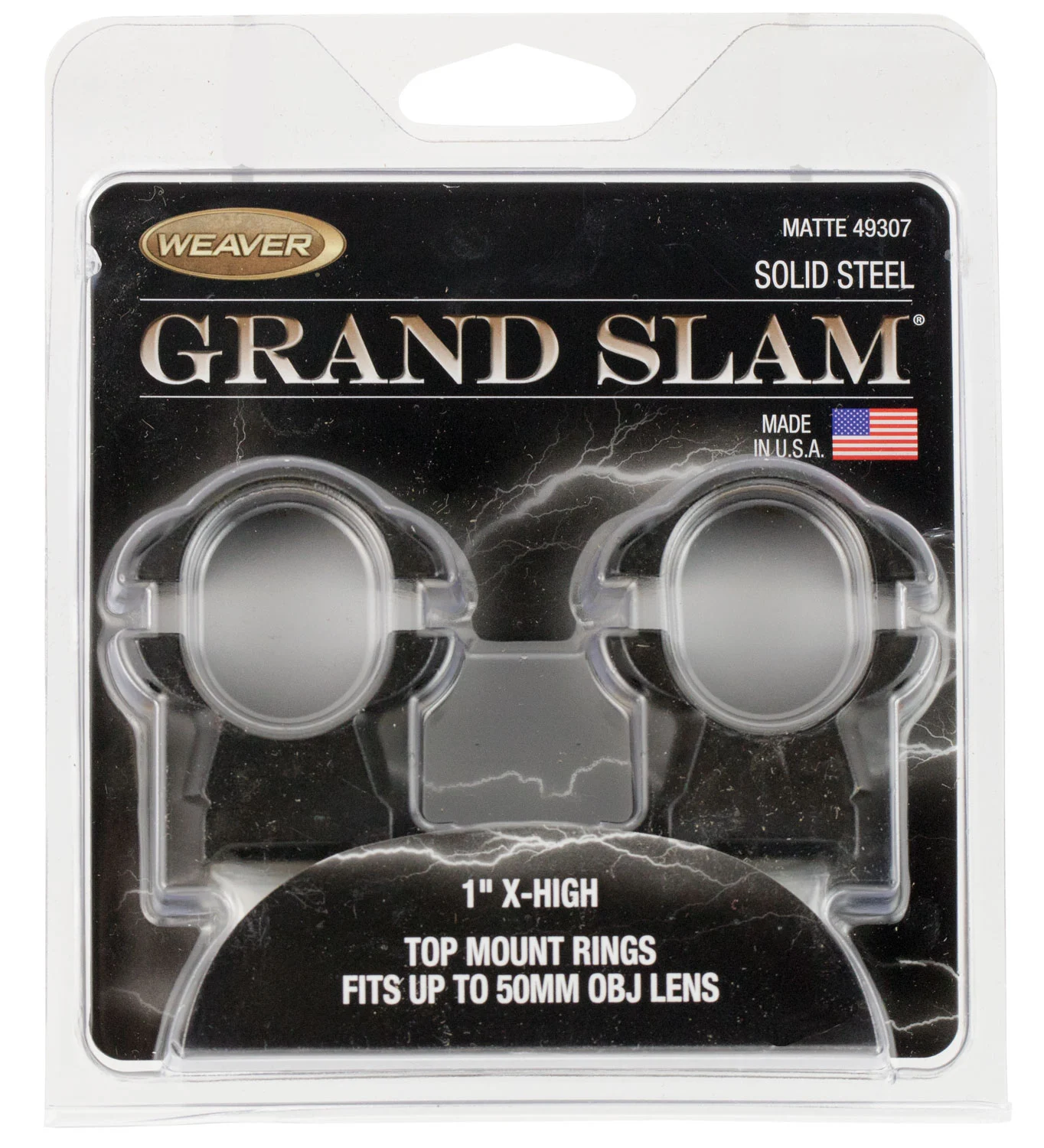 Weaver Mounts 49307 Grand Slam Matte Black 1" Extra High