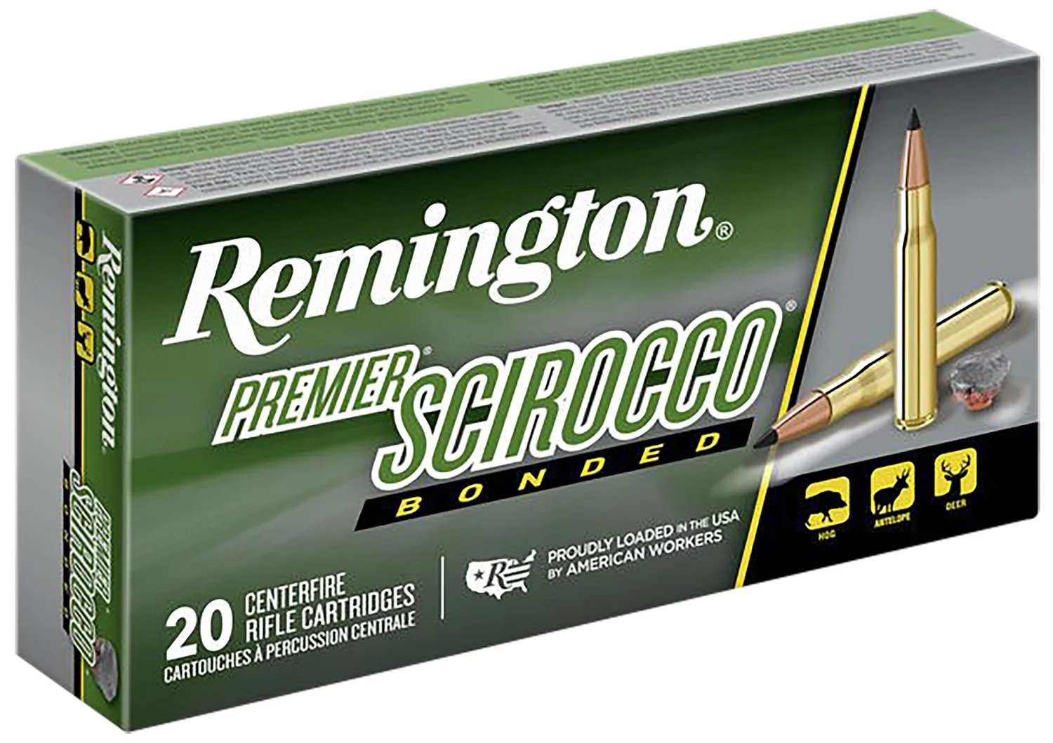 Remington Ammunition 27936 Premier Scirocco Bonded 300RUM 180gr Swift Scirocco Bonded 20 Per Box/10 Case