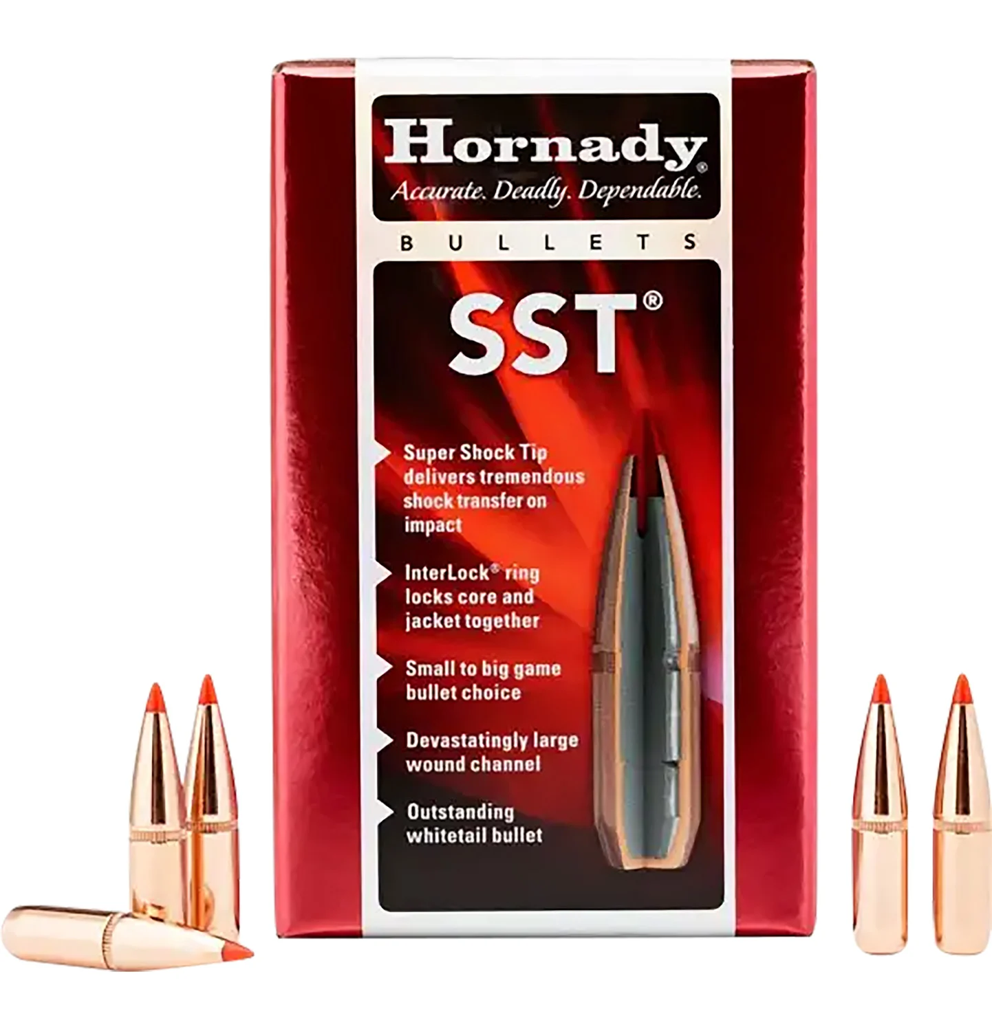 Hornady 33102 SST 338 Cal .338 200 gr Super Shock Tip 100 Per Box/ 15 Case