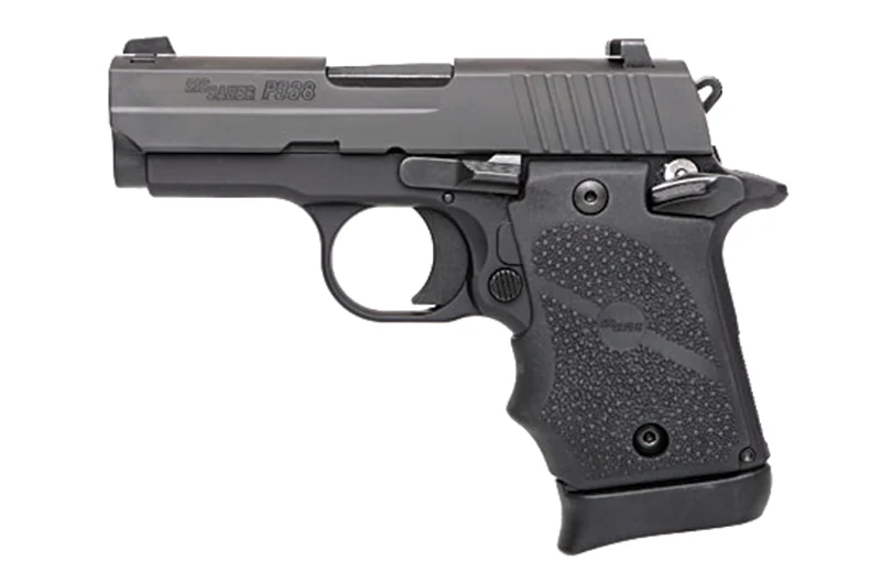 P938 BRG 9MM 3" Black NS/Rub Grip 7rd