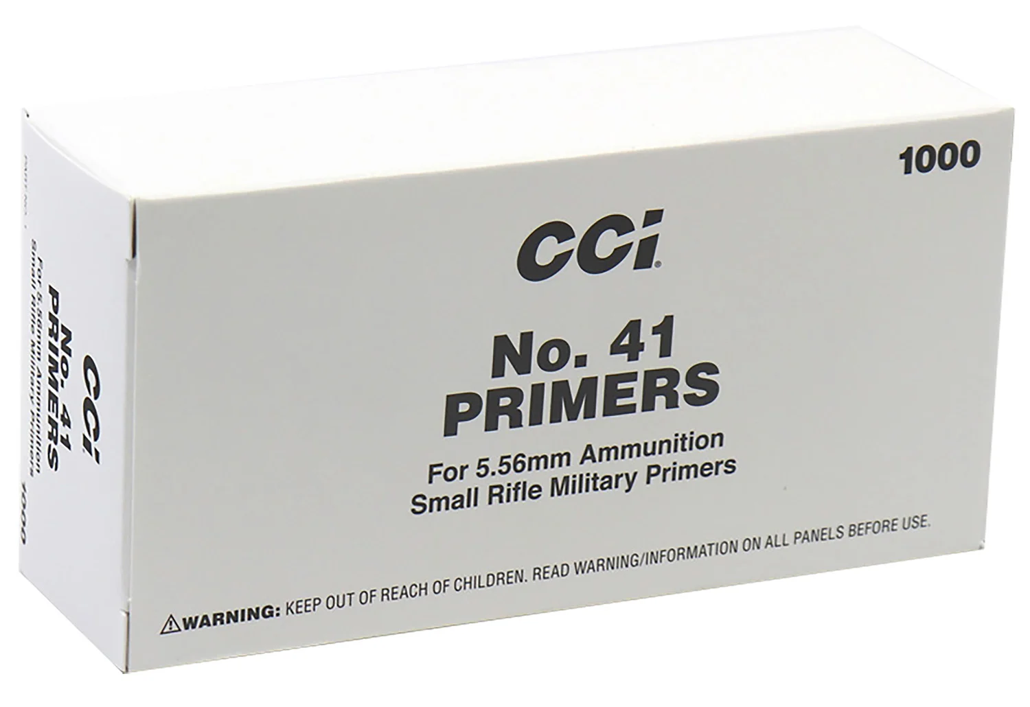 CCI 1 Mil-Spec No. 41 5.56x45mm NATO Rifle 1000/Box