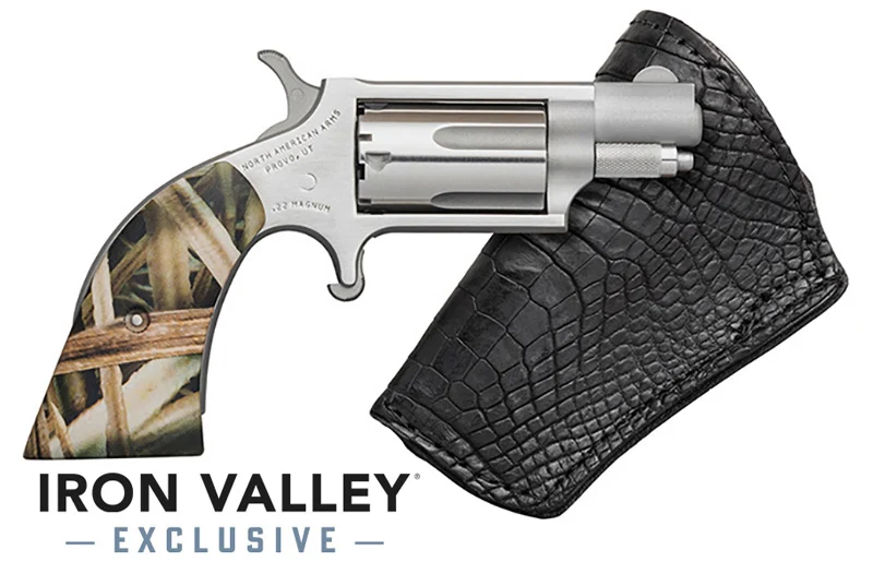 Mini-Rev 22Mag 1 1/8"S FS Gator Blk w/IP
