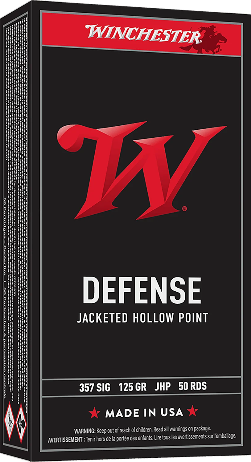Winchester Ammo USA357SJHP USA 357Sig 125gr Jacketed Hollow Point 50 Per Box/10 Case