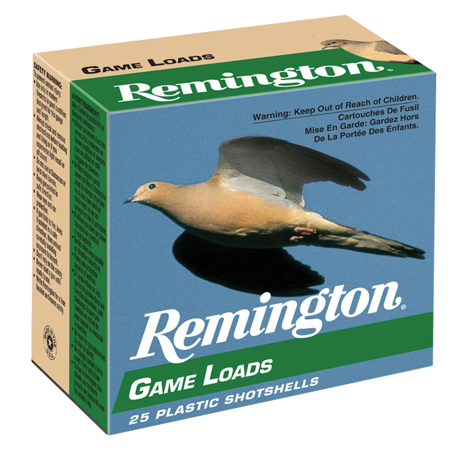 Remington Ammunition 20044 Game Load 20Gauge 2.75" 7/8oz 8Shot 25 Per Box/10 Case