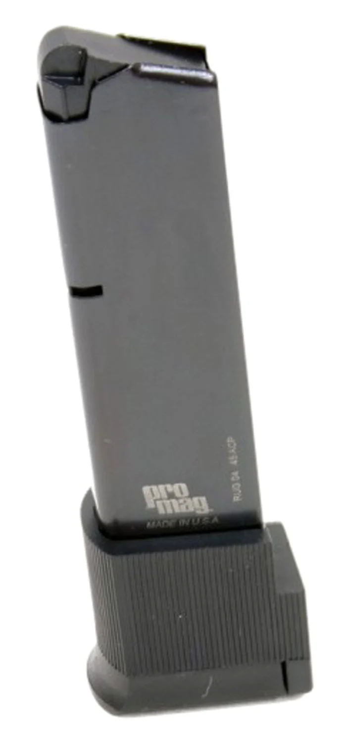 ProMag RUG04 Standard 10rd Extended 45 ACP Fits Ruger P90/P97 Blued Steel