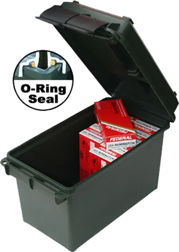 MTM Case-Gard AC50C11 Ammo Can 50Cal Rifle Forest Green Polypropylene