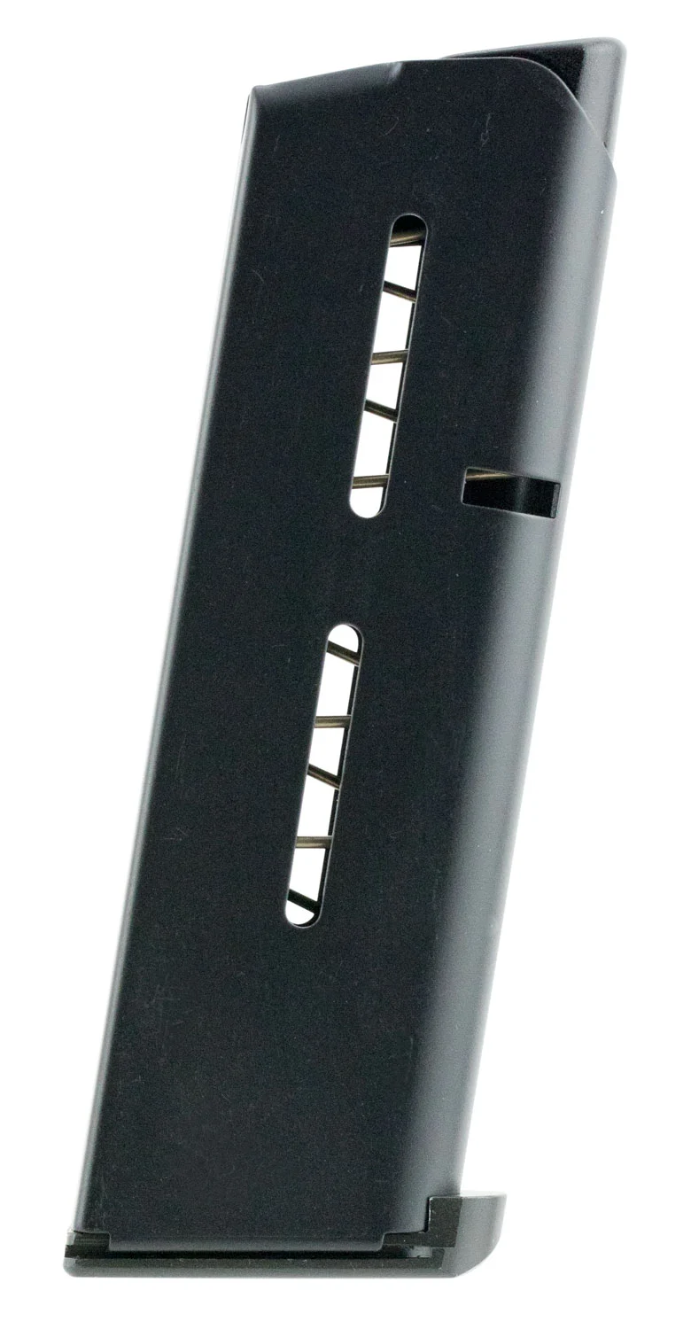 Wilson Combat 47OXCB 1911 7rd Detachable w/ Lo-Profile Steel Floor Plate 45 ACP Black Stainless Steel