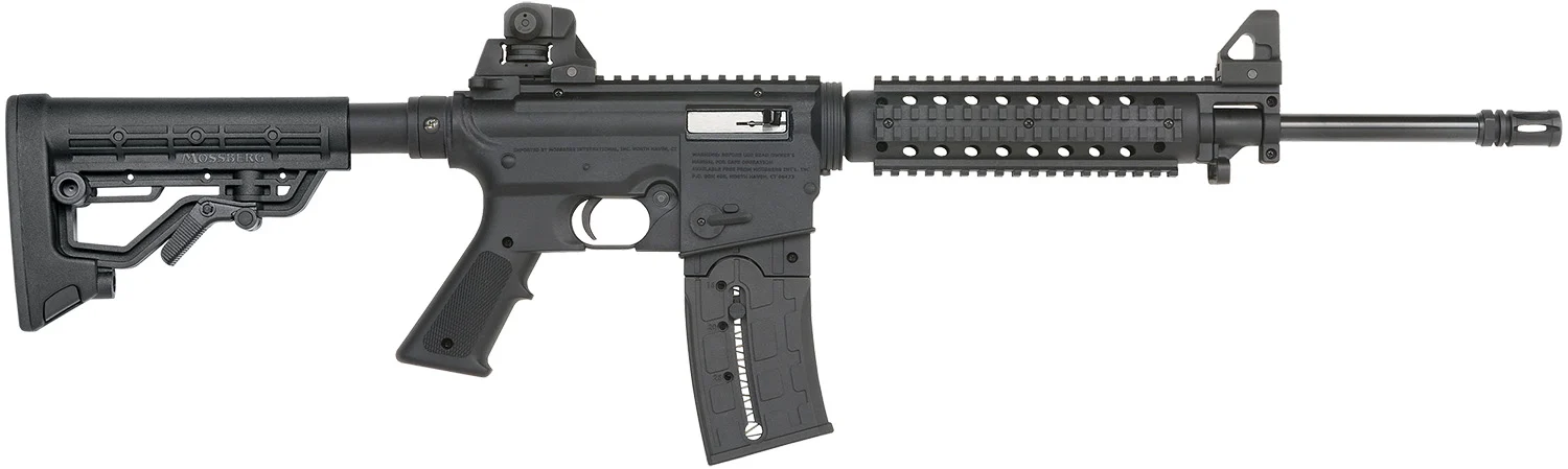 Mossberg 37209 715 Tactical Full Size 22 LR 25+1 16.25" Matte Blued Steel Barrel, Black Picatinny Rail Receiver, Black A2 Adjustable Synthetic Stock, Black Polymer Grip, Right Hand