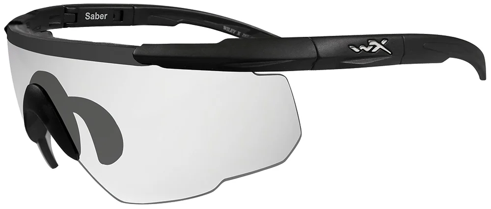 Wiley X Eyewear 303 Saber Advanced Safety Glasses Matte Black/Clear