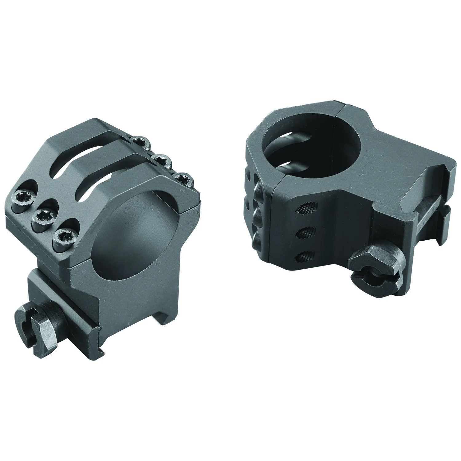 Weaver Mounts 99691 Six-Hole Picatinny Rings Matte Black 1" Extra Extra High