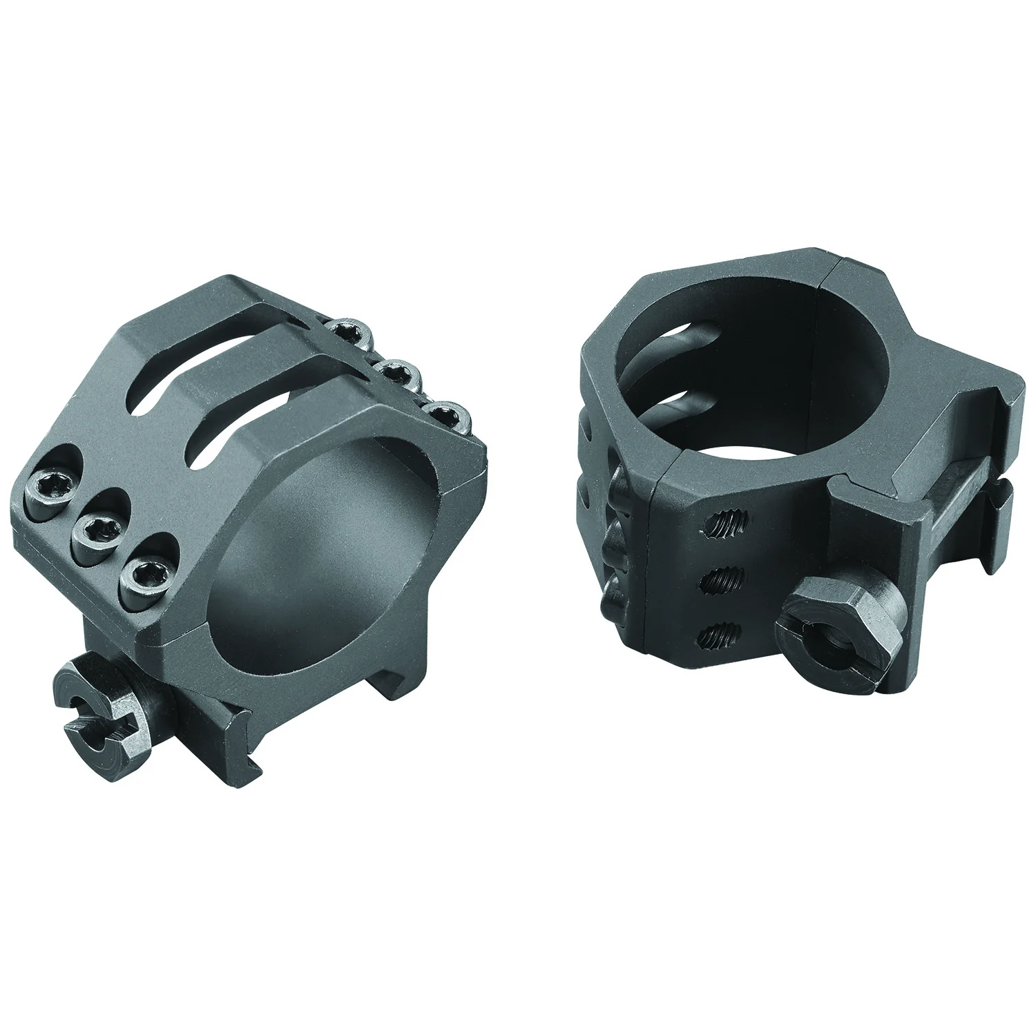 Weaver Mounts 99692 Six-Hole Picatinny Rings Matte Black 30mm Low