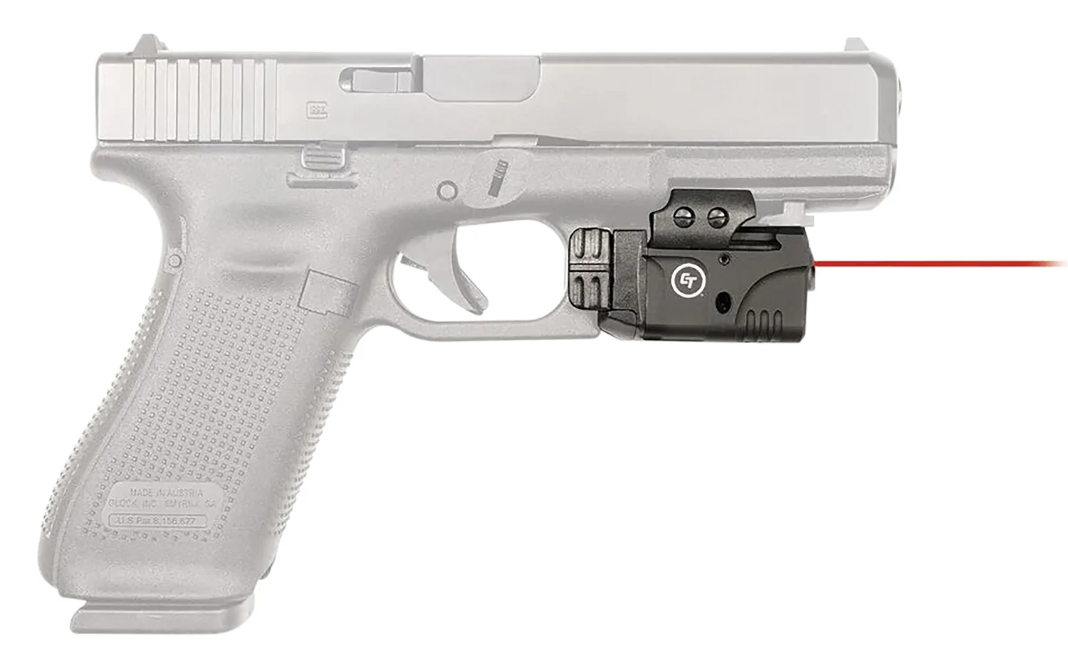 Crimson Trace 0142501 Rail Master Pro Red Laser 100 Lumens, Output 633nM Wavelength, Picatinny/Weaver Rail Mount