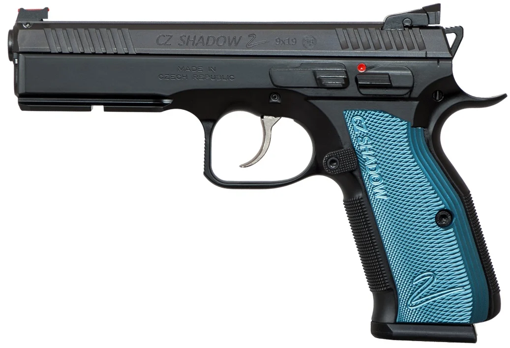 CZ 75 SHADOW 2 9MM 5" BLUE GRIP