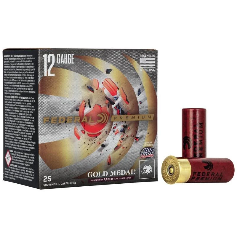 Federal Gold Medal Grand Paper Shotshells 12 ga 2-3/4" 1oz 1290 fps #7.5 25/ct