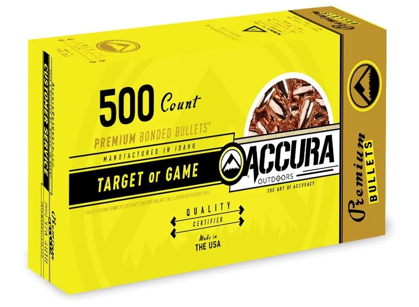 Accura Premium Powerbond Bullets .45 cal .452" 230 gr RN 500/ct
