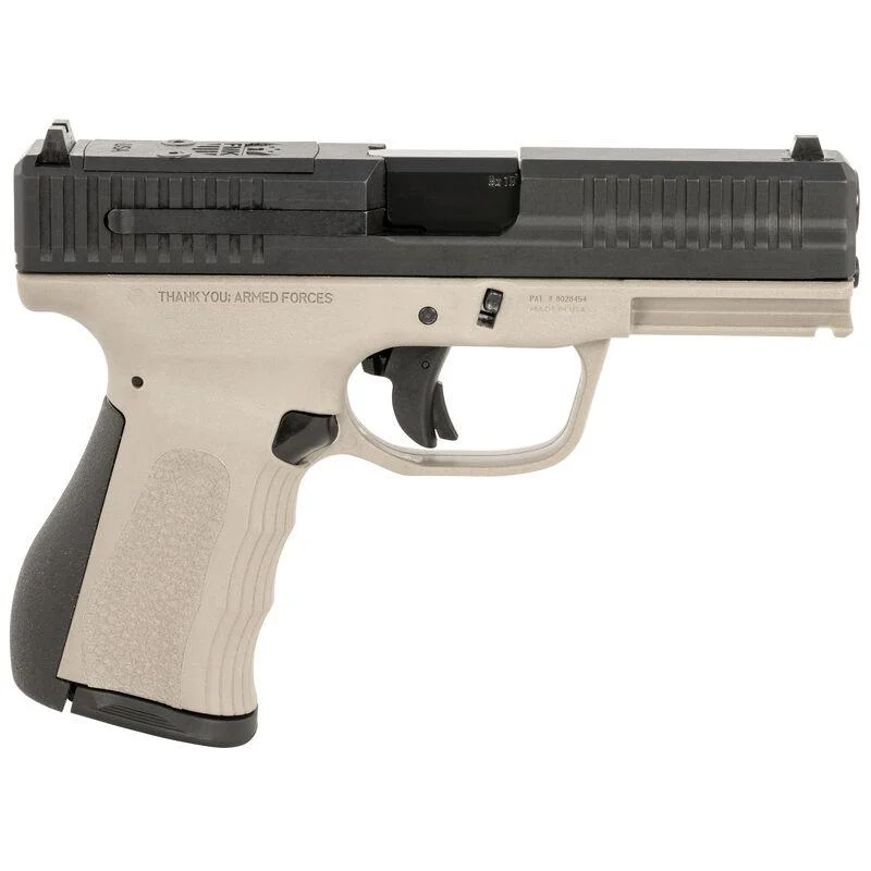 FMK Mach 9 Handgun 9mm Luger 10rd Magazine(1) 4" Barrel Optic Ready Titanium Grey Frame