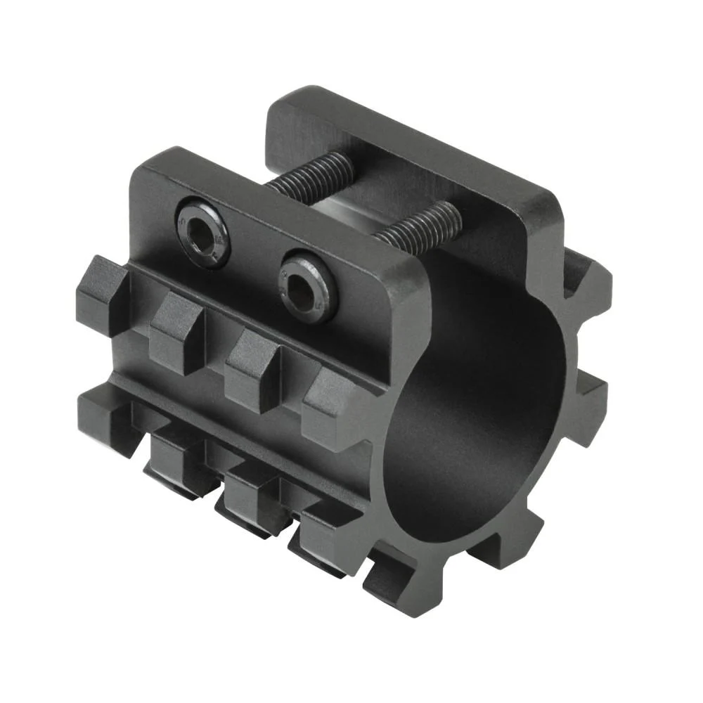 NcStar 12ga Shotgun Tri-Rail Weaver Style Mount for 1" Mag Tube