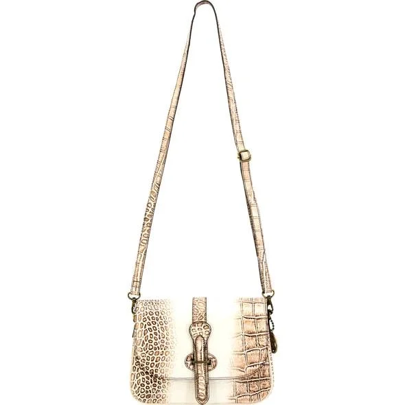 Smith & Wesson Croc Crossbody Concealed Carry Purse Beige