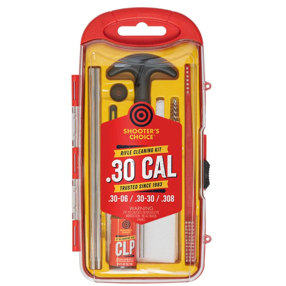 Shooters Choice .30 Cal Rifle Cleaning Kit with Aluminum Rod