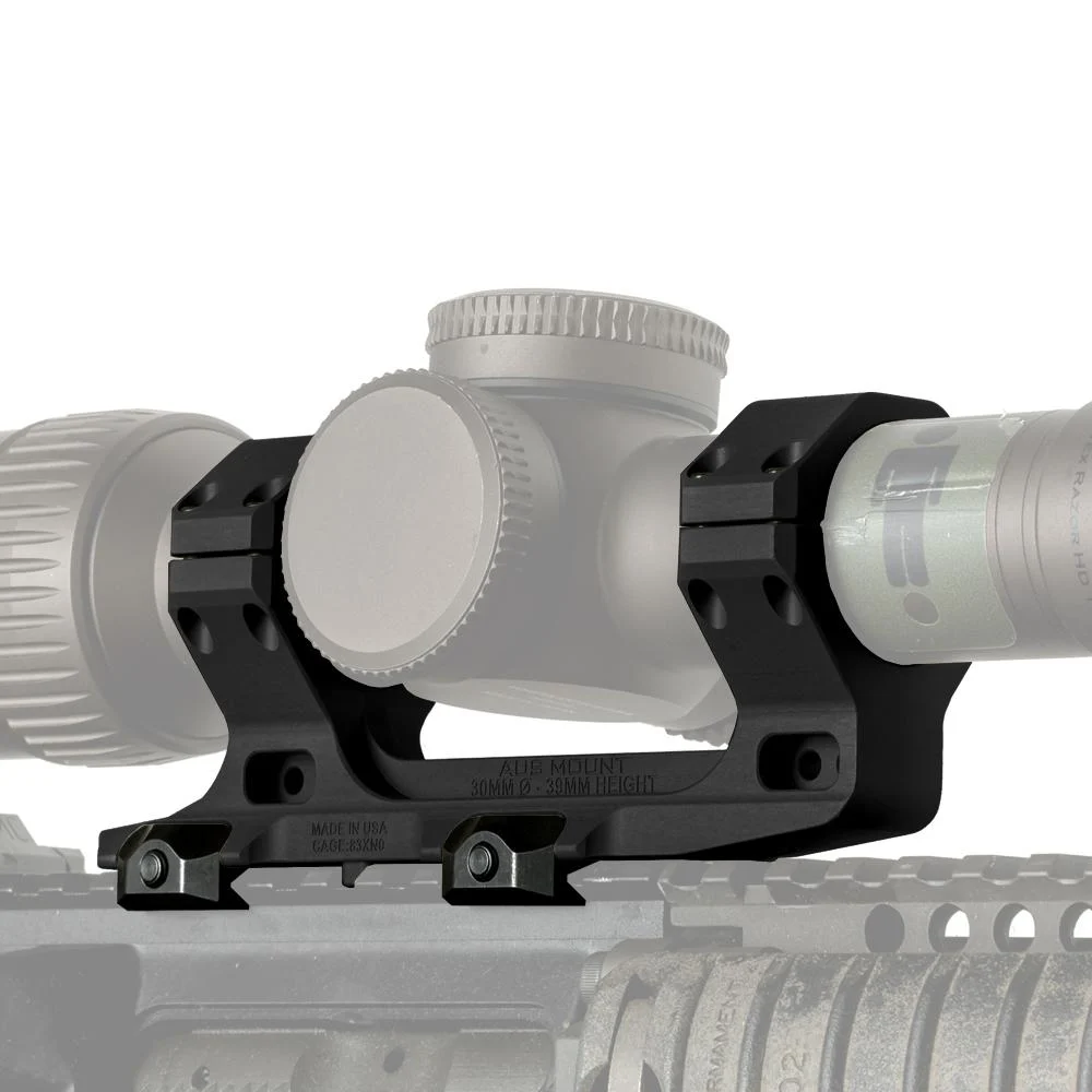 Reptilia AUS Mount 1-Piece Scope Mount 30mm 1.54" H Black Anodized