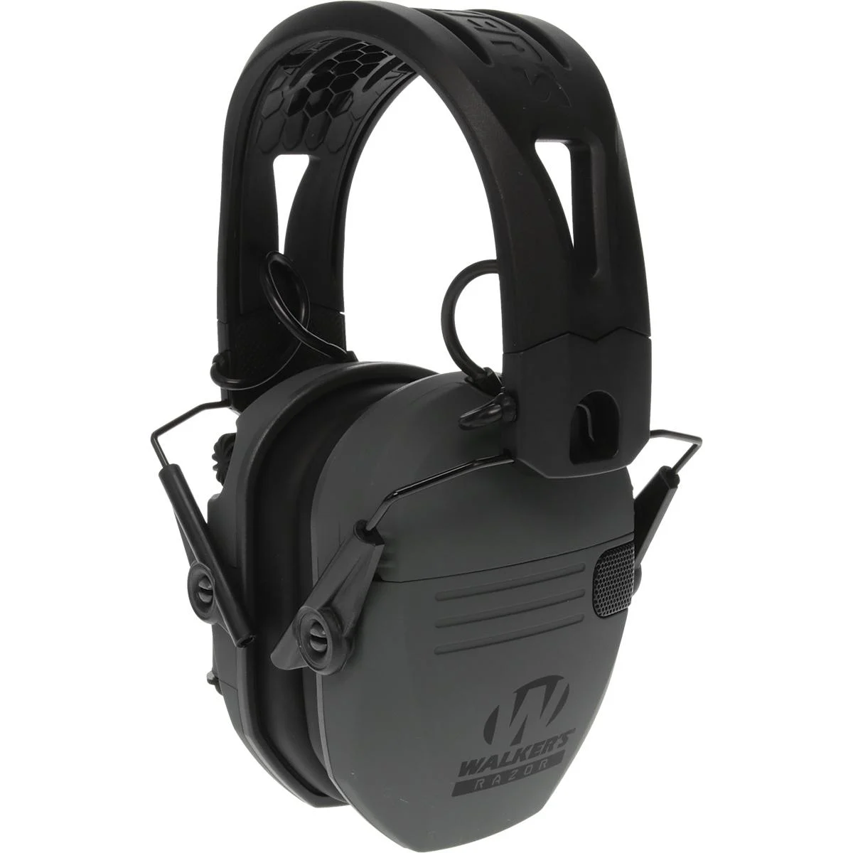 Walker's Razor Tacti-Grip Ear Muffs -Battleship Gray 23NRR
