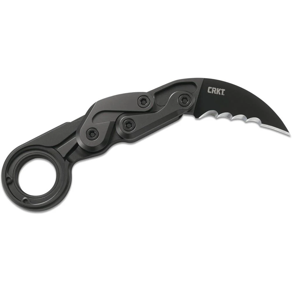 CRKT Provoke Folding Knife with Kinematic Innovations / Veff Serrations 2-2/5″ Blade