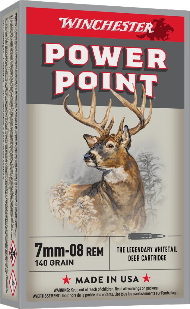 WINCHESTER SUPER X POWER POINT 7MM-08 140GR 20RD BX 200RD CASE