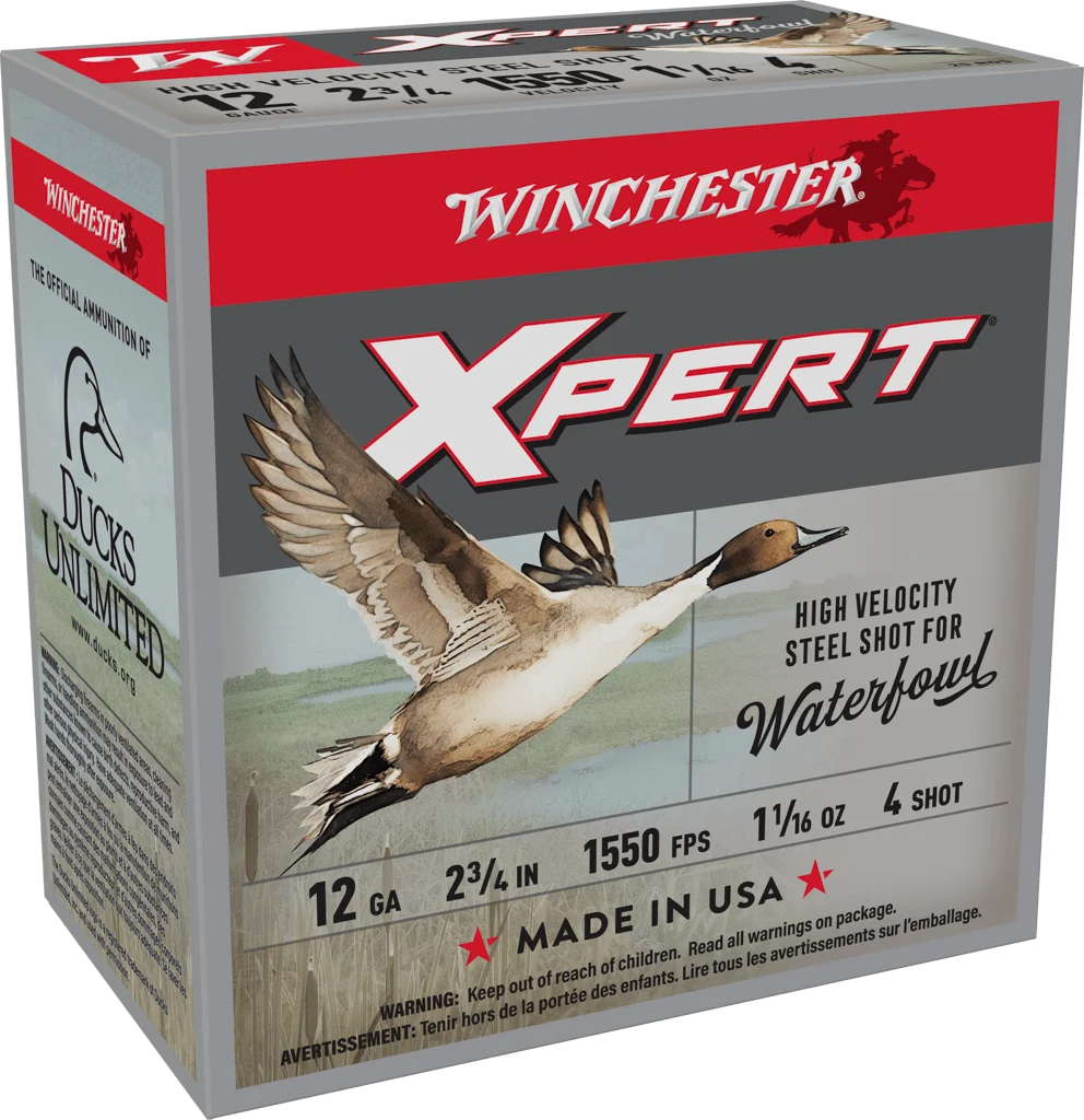 WINCHESTER SUPER X XPERT HV 12GA 2 3/4" 1-1/16 OZ #4 SHOT 25RD BX 250RD CASE