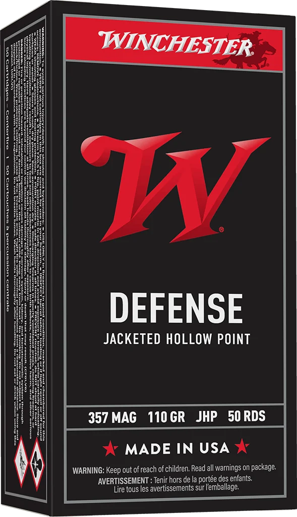 WINCHESTER .357 110GR JHP 50RDS BRASS