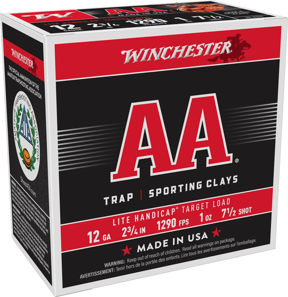 WINCHESTER 12G 2-3/4" #7.5 AA LT HNDICAP TRGT 1OZ 25RDS