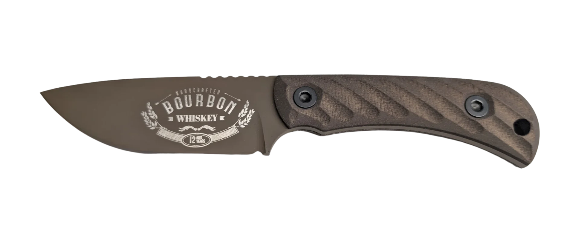 HALF FACE BLADES CAVNER JR BOURBON 3.5" BLADE, 7.5"OA, S45VN MICARTA GRIP