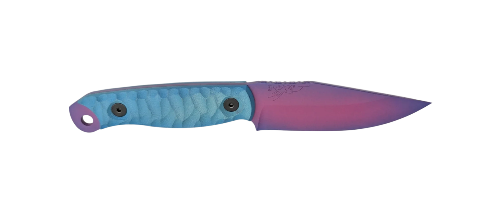 HALF FACE BLADES CROW SCALPER AURORA 4" BLADE, 8.3"OA, S45VN STEEL, MICARTA GRIP