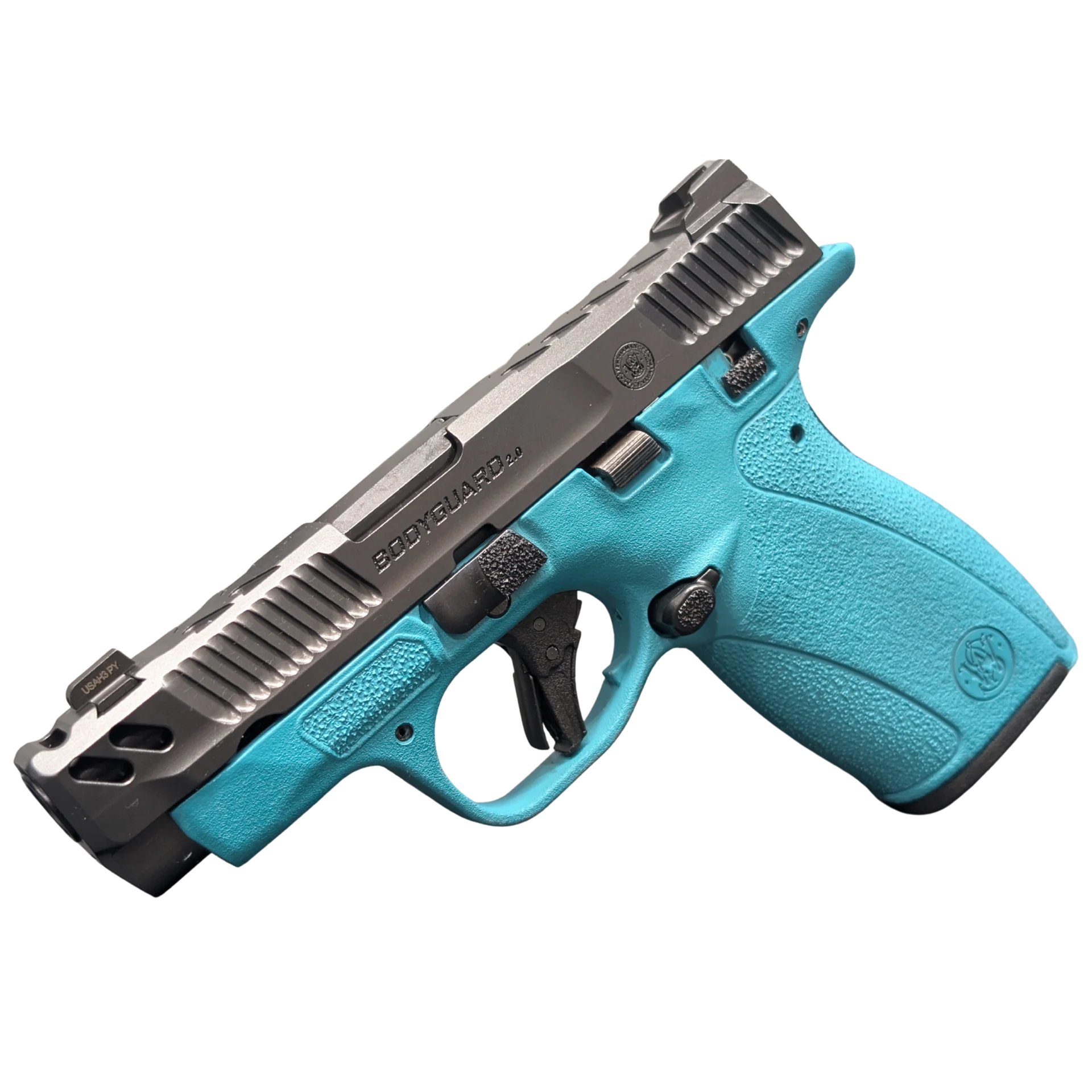 Smith & Wesson マックス セキュリティ SMITH & WESSON PC BODYGUARD 2.0 CARRY COMP AZTEC TEAL FRM 380ACP