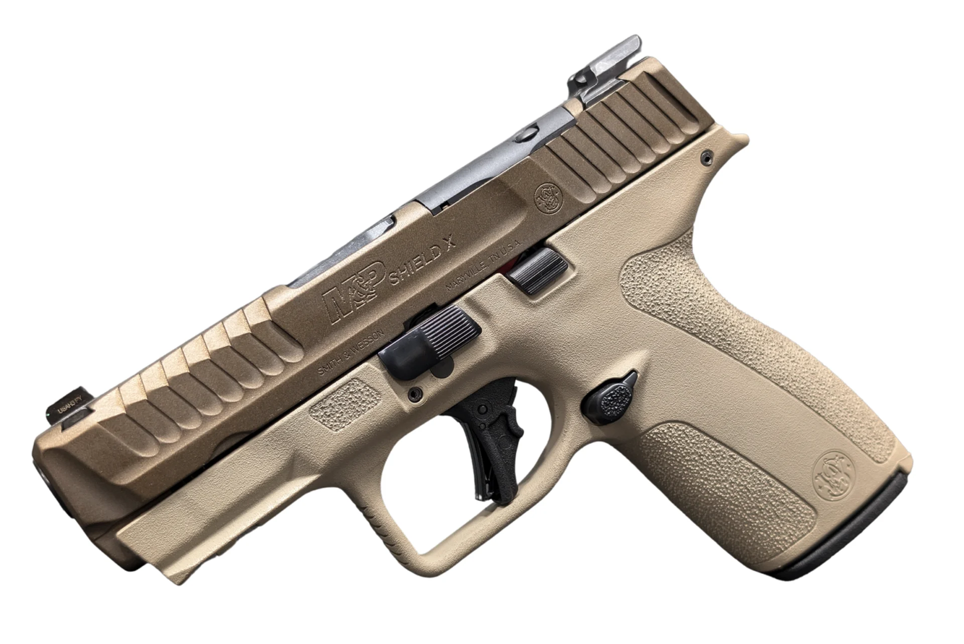 SMITH & WESSON M&P 9 SHIELD X NTS MCMILLAN/MIDNIGHT BRNZ PISTOL